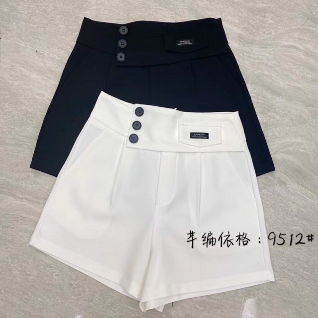 Quần Shorts Cạp Cao Nắp Túi_mã 150