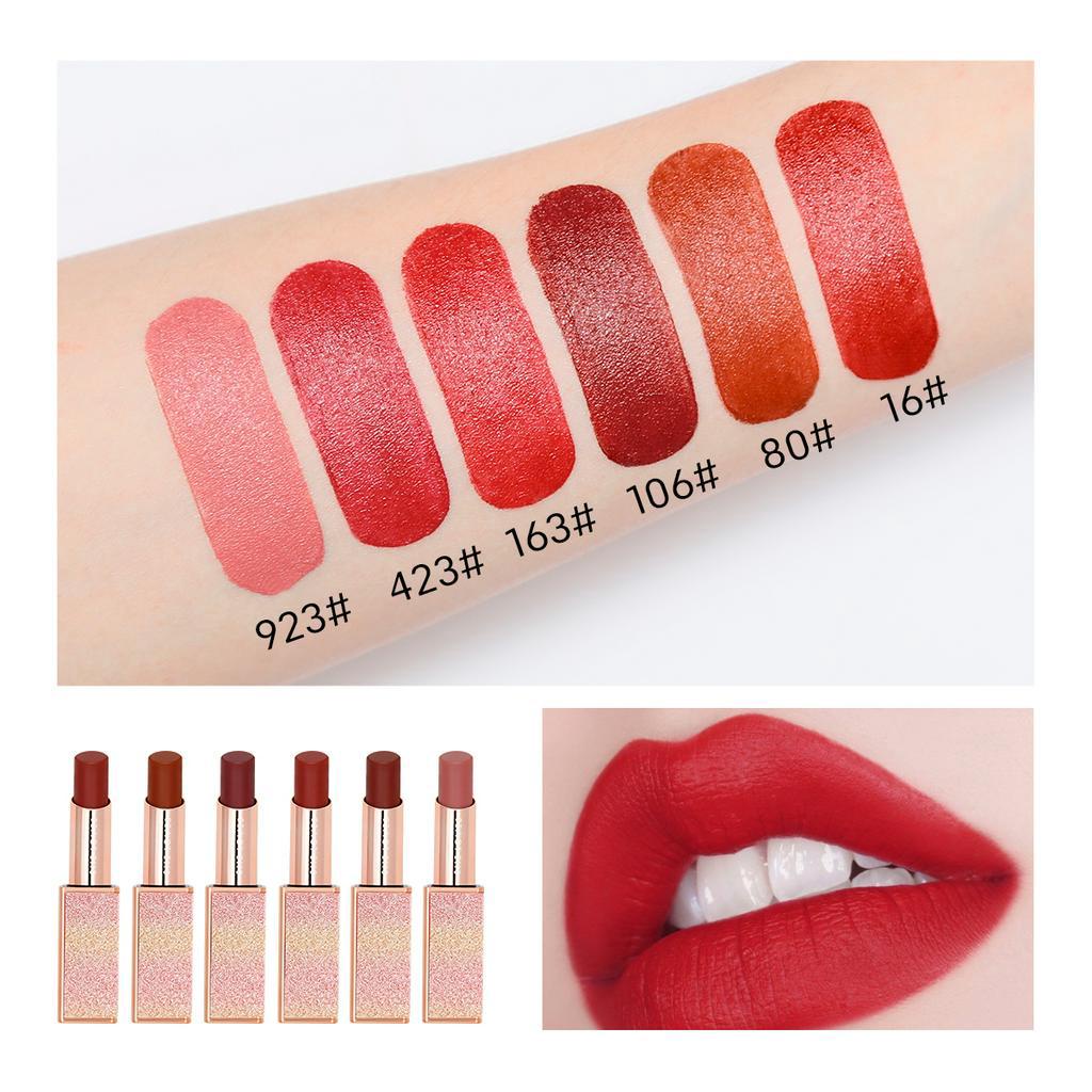 [Hàng mới về] Son Sáp Sheloves Tông Nhung Lì Với Vỏ Hình Bầu Trời Sao 6 Màu Tùy Chọn