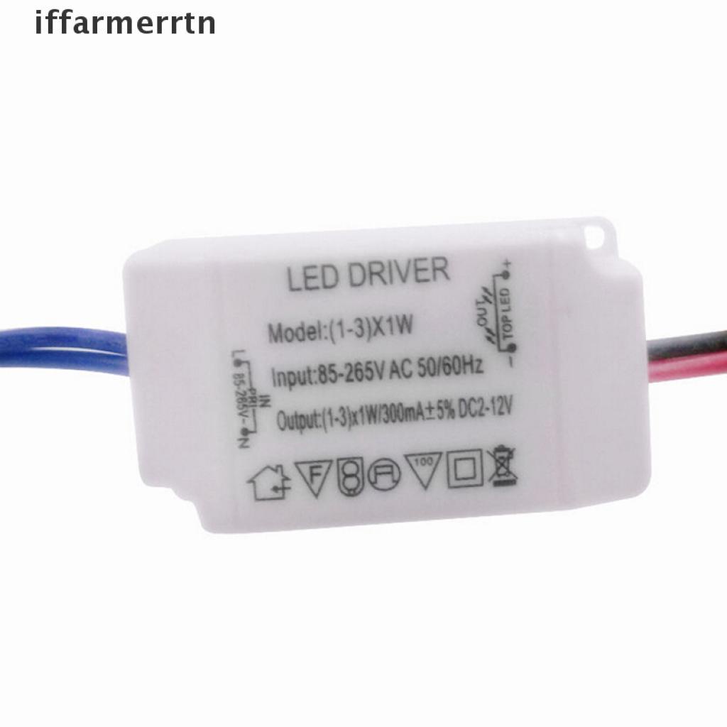 {iffarmerrtn} Simple AC 85V-265V to DC 12V LED Electronic Transformer Power Supply Driver 3X1W hye