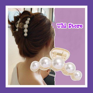 Kẹp tóc càng cua đính ngọc phong cách hàn quốc