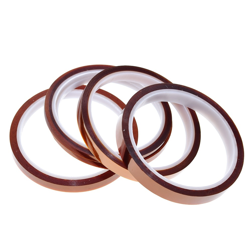 Cuộn băng keo polyimide chịu nhiệt cao kích thước 33m x 5-40mm 10mm