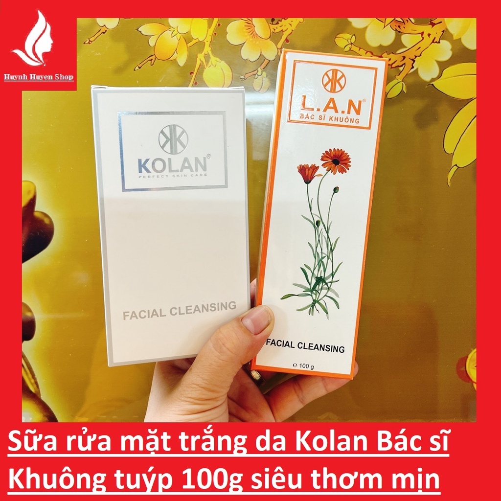 Sữa rửa mặt Kolan Bác sĩ Khuông sáng da siêu thơm mịn, cấp ẩm tuýp 100g