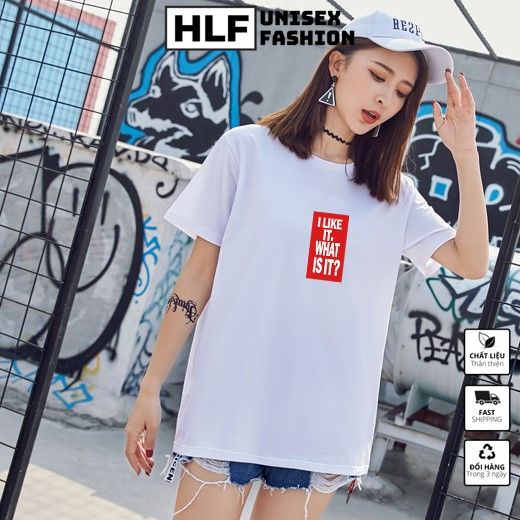 Áo thun tay lỡ form rộng Ulzzang I like it what is it, áo phông form rộng tay lỡ HLFashion