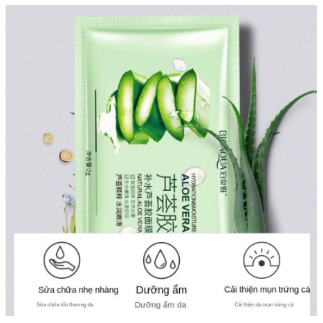 (Sỉ) Mặt Nạ Ngủ Gel Lô Hội Bioaqua Dưỡng Ẩm Se Khít Lỗ Chân Lông Giúp Sáng Da Princess Beauty | BigBuy360 - bigbuy360.vn