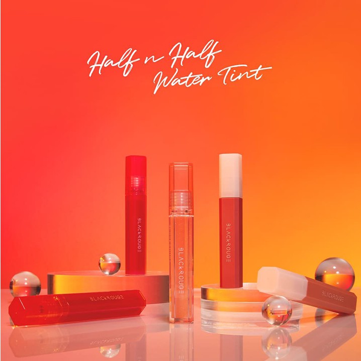 Son Tint Bóng Siêu Lì Có Màu Son Black Rouge Half N Half Water Glow