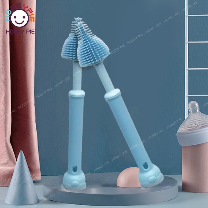 Bộ Dụng Cụ Làm Sạch Chai Lọ Chất Liệu Silicone Tiện Dụng