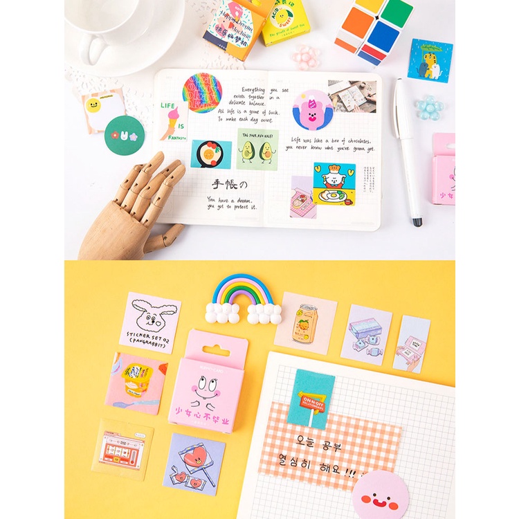 Set 46 miếng dán trang trí dễ thương