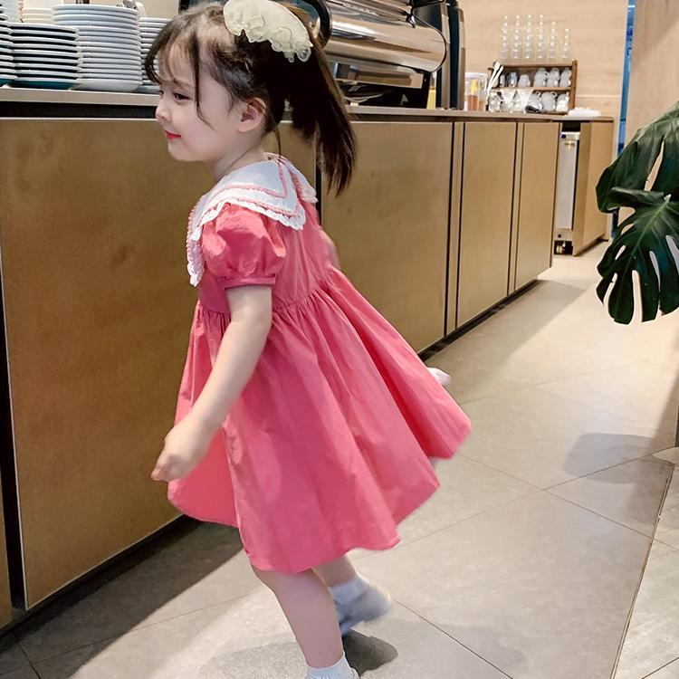 Đầm Công Chúa Tay Phồng Phối Ren Thiết Kế Mới Thời Trang Mùa Hè Dành Cho Bé