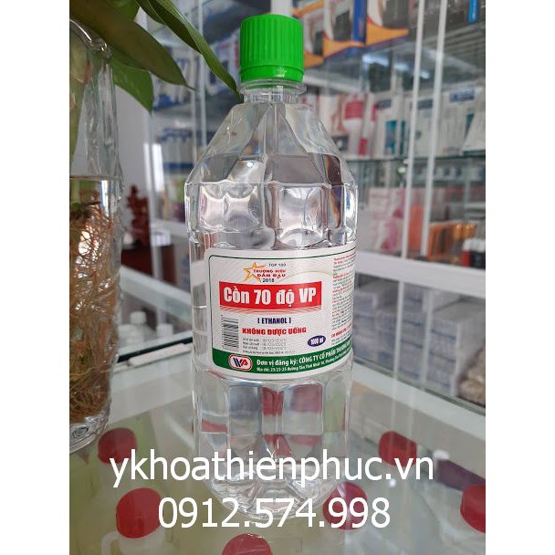 Cồn 70 độ hoặc 90 độ Vĩnh Phúc 500ml/1000ml