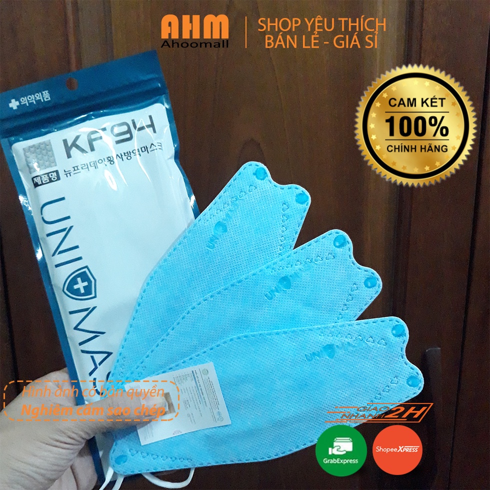 Thùng 300 chiếc Khẩu trang 4 Lớp KF94 UNI MASK Chính hãng