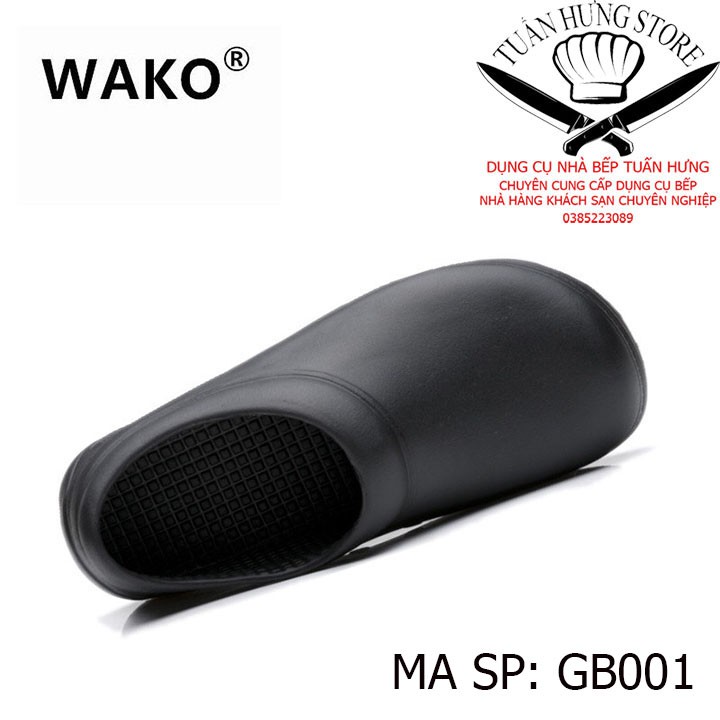 GIÀY ĐẦU BẾP HÀNG CHÍNH HÃNG WAKO - ĐẾ CHỐNG TRƠN TRƯỢT-gb01