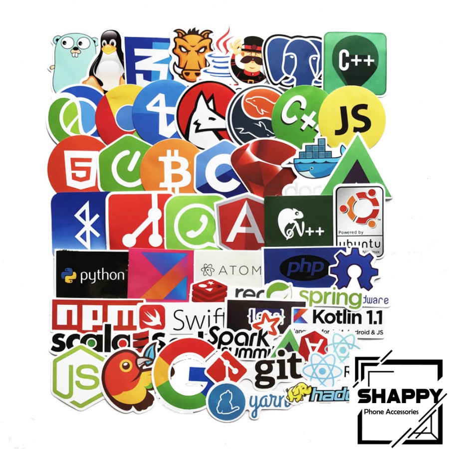 Sticker Dán Java Internet PVC Chống Thấm Nước | Dán Laptop - Dán Nón Bảo Hiểm - Dán Xe - Dán Vali [Shappy Shop]