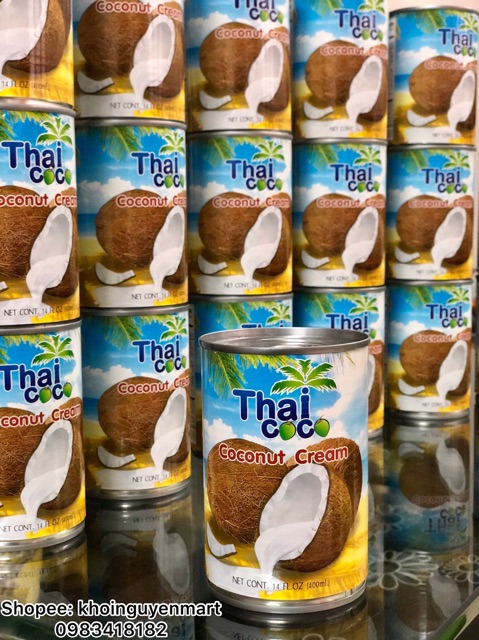 Nước cốt dừa 400ml💯FREESHIP💯Thai Coco nhập khẩu Thái Lan
