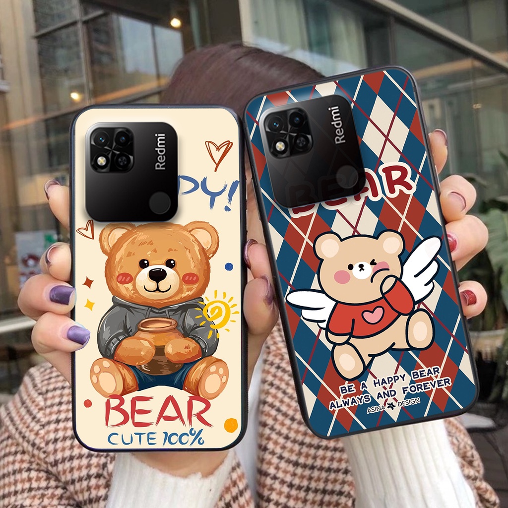 Ốp lưng XIAOMI REDMI 10A gấu phá cách siêu đẹp cực cute giá rẻ