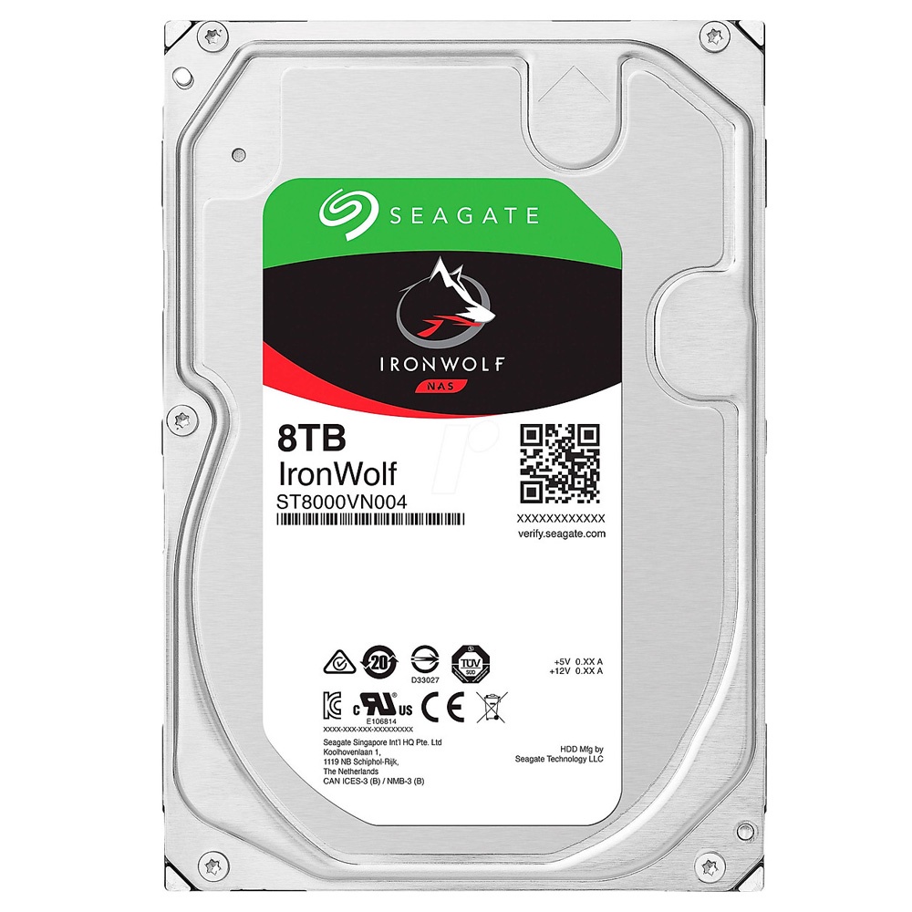 Ổ cứng HDD chuyên dụng cho NAS Seagate Ironwolf 8TB SATA 7200rpm 256MB Cache chính hãng