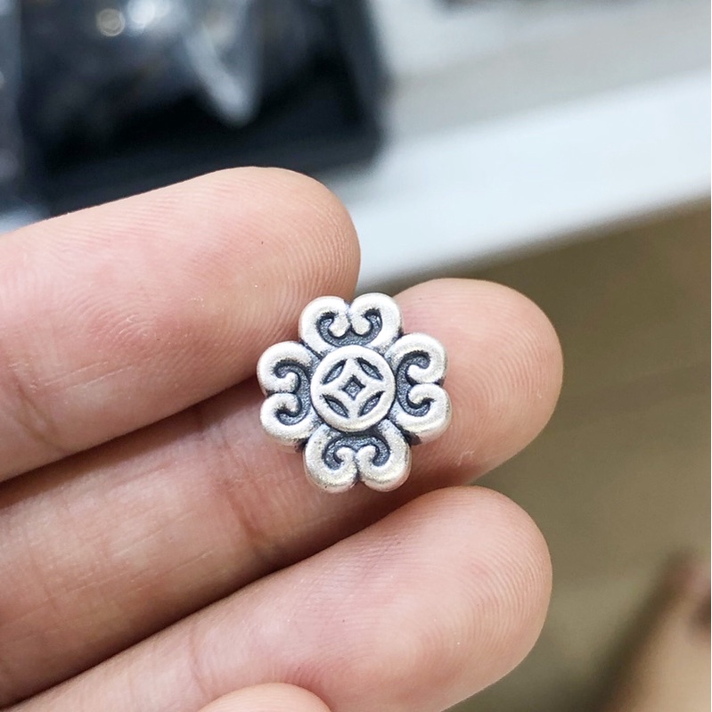 Charm bạc 3D họa tiết xu - MH737