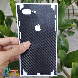 Miếng Dán Mặt Lưng Iphone Vân Carbon Full Viền