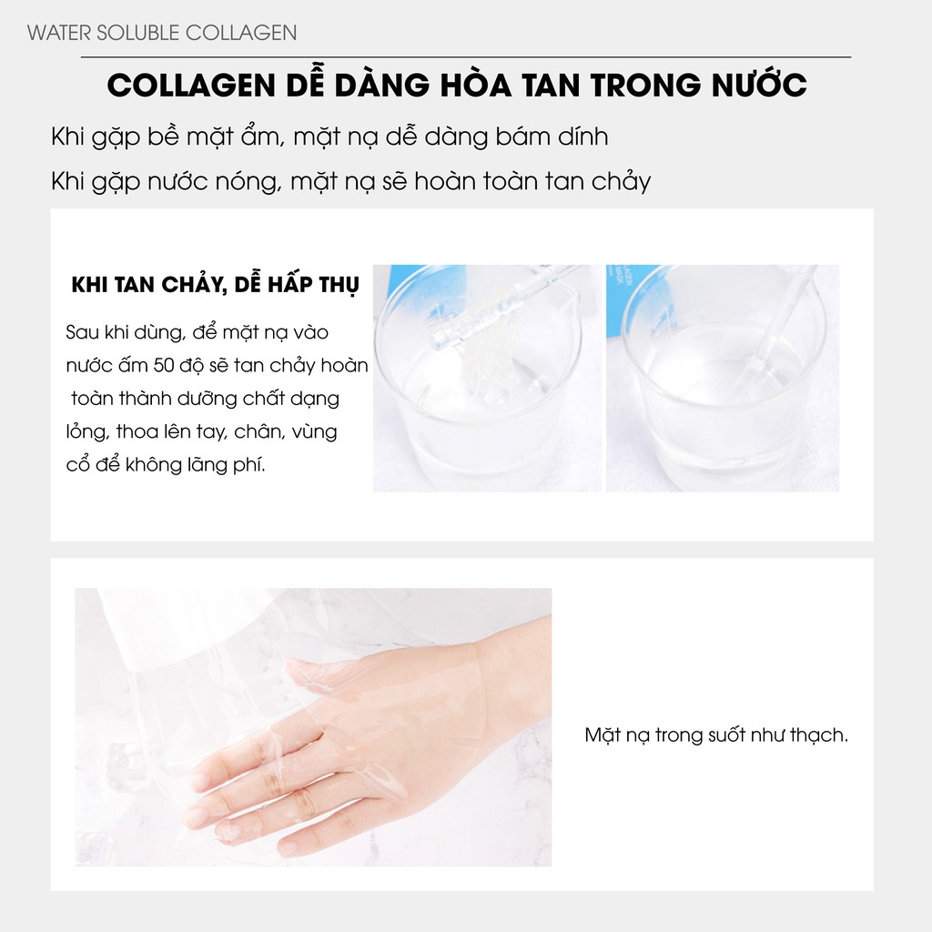 Mặt Nạ Trắng Da &amp; Dưỡng Ẩm CIYAOO Chính Hãng / Mặt Nạ Trong Suốt (Hộp 5 miếng)