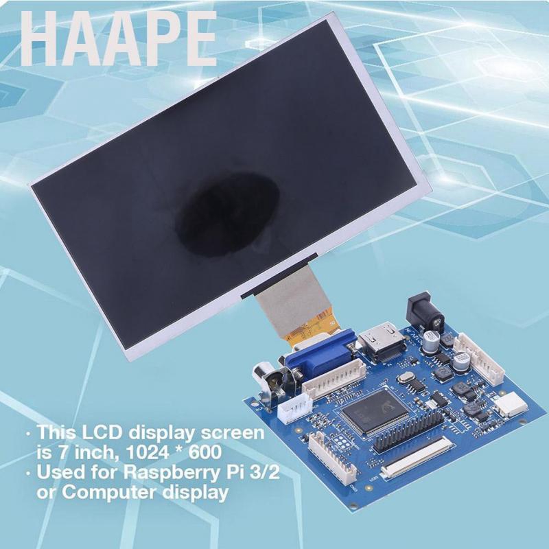 Màn Hình Lcd 7 Inch 1024x600 Hdmi Vga Cho Raspberry Pi 3/2