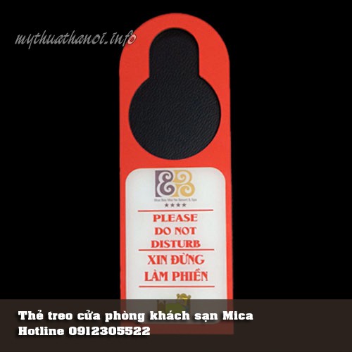Thẻ treo cửa phòng khách sạn- Thẻ báo không làm phiền