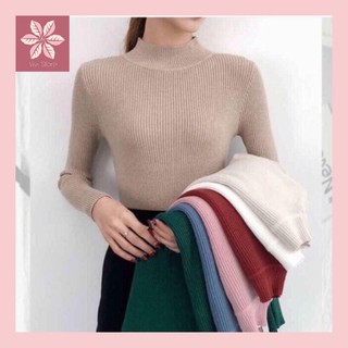 Áo len tăm cổ 3 phân