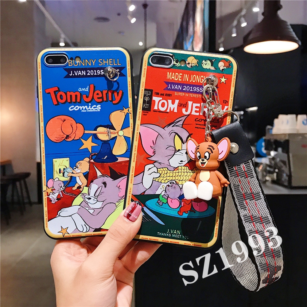 Ốp điện thoại họa tiết hoạt hình Tom And Jerry cho OPPO K3 F11 F11 Pro A7 A5s A3s F9 F7 F5 F3 F1s A57 A39 A37 A3