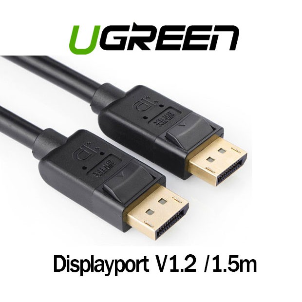 Cáp DisplayPort ra DisplayPort 1,5m V1.2 Hỗ trợ 3D 4K60Hz Ugreen 10245 DP102