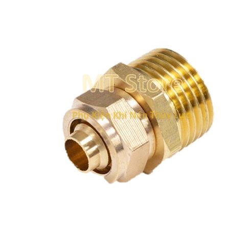 Nối Thẳng Ống Cam - Siết Ống khí nén 6-8-10-12 - Ra Ren Ngoài 9.6mm - 13mm - 17mm - 21mm