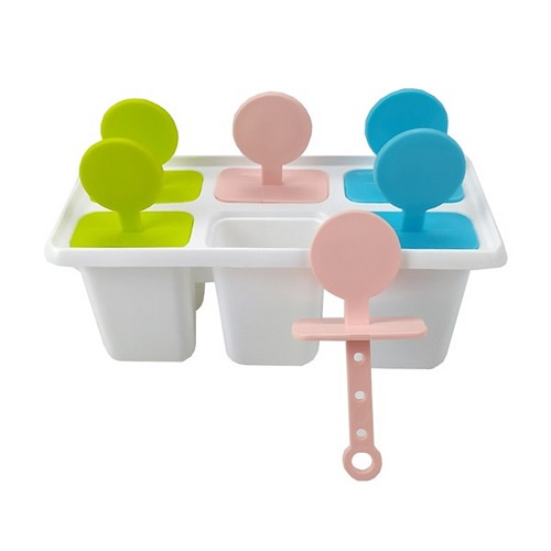 Khuôn làm kem hình thú AMIZIN Khay làm kem tại nhà 6 que có nắp xinh xắn giá rẻ