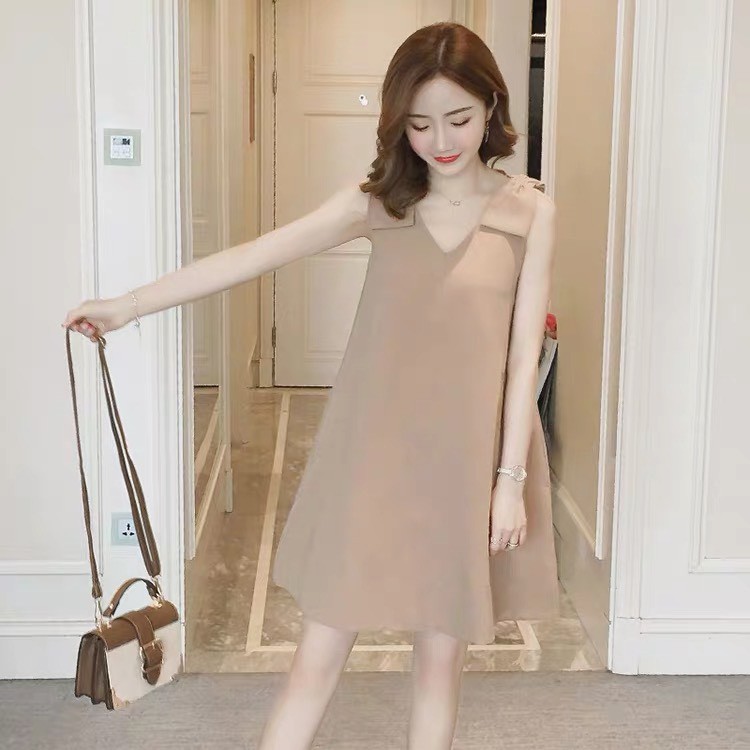 Đầm suông form rộng giấu bụng cho phái đẹp