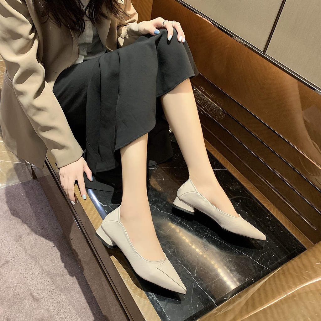 Giày Búp Bê Da Thời Trang Dành Cho Nữ