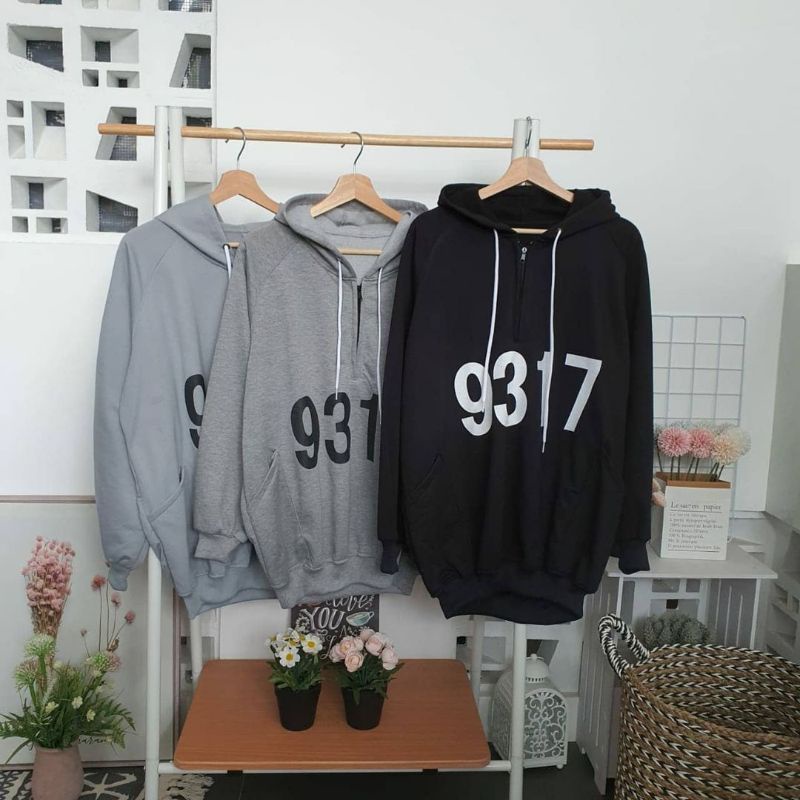 Áo Khoác Len HOODIE Dây Kéo Nửa 9317 | Áo HOODIE OVERSIZE Cá Tính Theo Phong Cách Hàn Quốc | Áo Hoodie Dây Kéo Cao Cấp Cho UNISEX