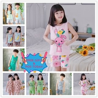 Bộ áo sát nách và quần short thể thao cho bé trai / gái