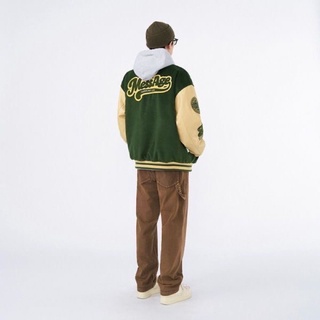 (ORDER) MessAgeLab VARSITY JACKET - ÁO KHOÁC TAY DA