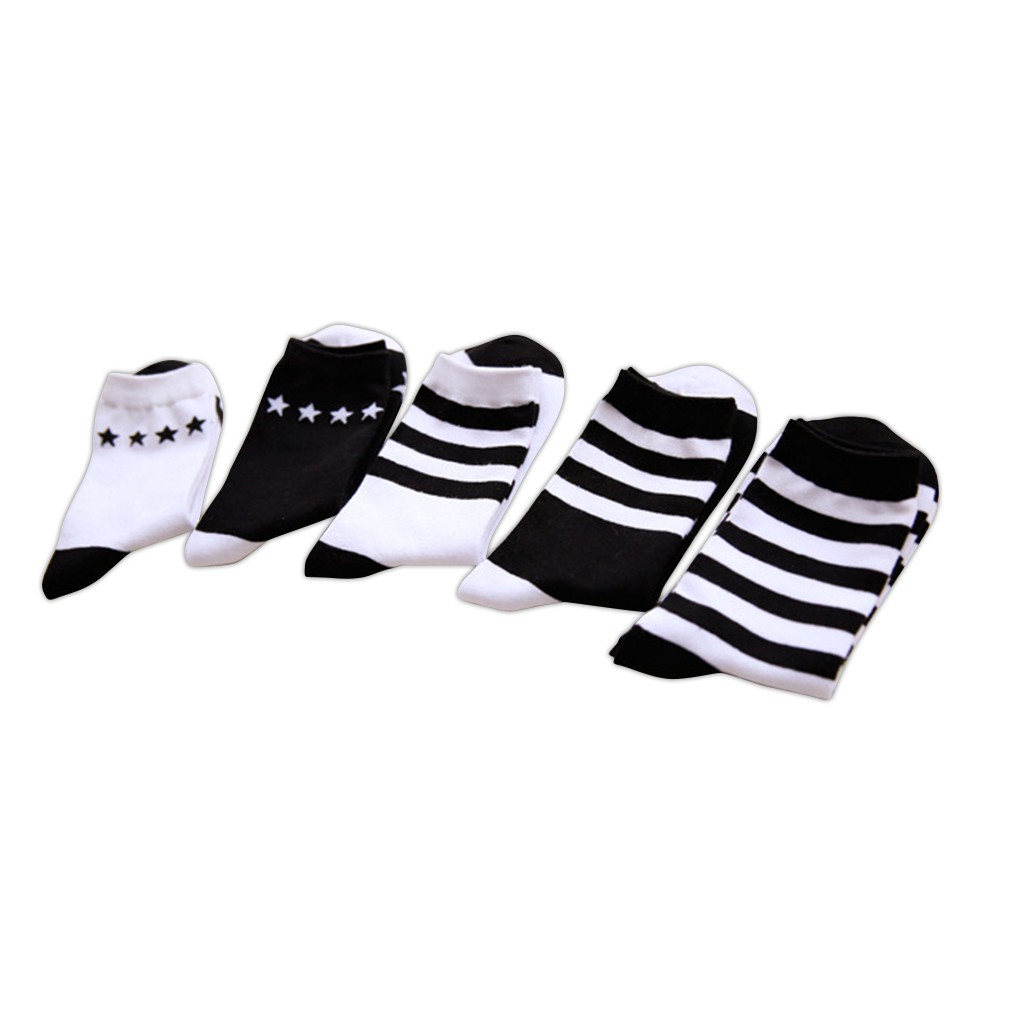 Tất cotton cao viền 3 sọc cực nổi bật