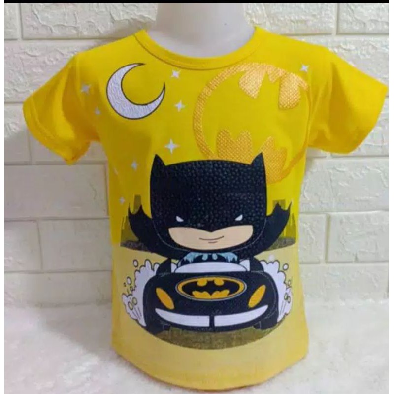 Áo Sơ Mi In Hình Batman Cho Bé Trai (2-9 Tuổi)