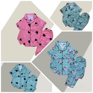 Xả kho pijama lụa cộc tay,mẫu mới quần dài, bộ ngủ, bộ mặc nhà pizama cực cute