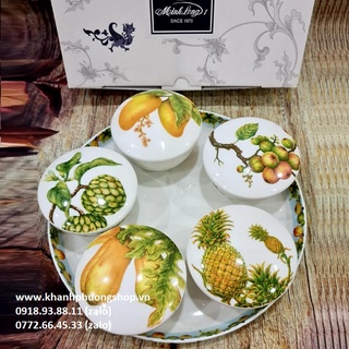 khay mứt sứ Minh Long - khay mứt sứ