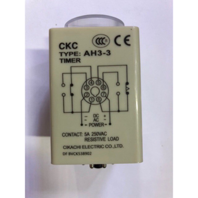 [VN] Rơle (relay) trễ thời gian 60s CKC AH3-3 (không kèm đế)