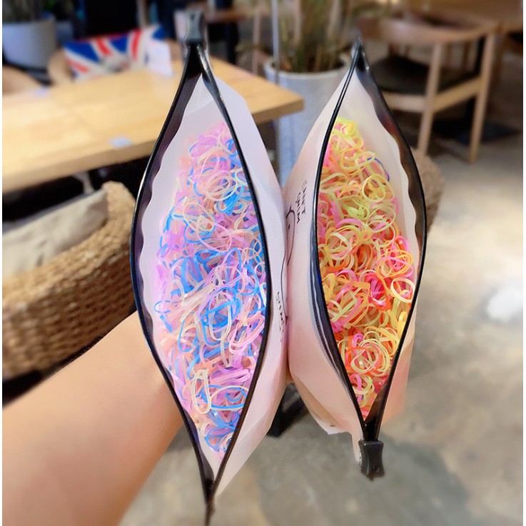 Bộ 1000 dây buộc tóc nhiều màu sắc