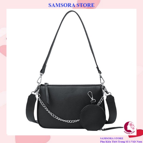Túi kẹp nách đeo chéo da dày đi chơi dự tiệc sang trọng cao cấp Samsora store KN2131
