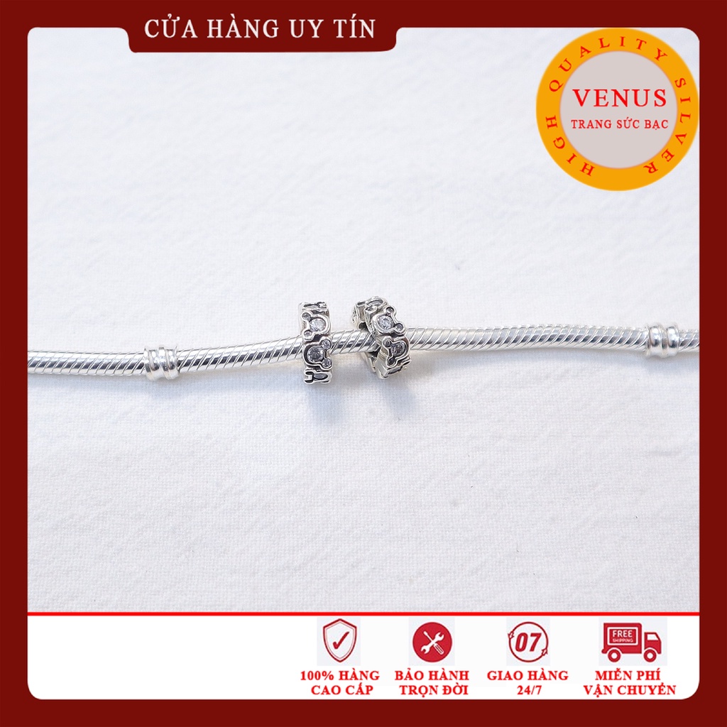 [Charm bạc 925 cao cấp] Charm space sao trắng- Mã sản phẩm VENUSS2