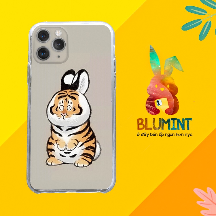 Ốp lưng iphone Hổ béo biến thành thỏ cho IP 5 đến IP 12 pro max BLUIMH00150