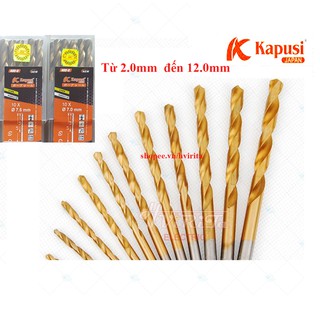 Mũi Khoan sắt inox Kapusi Japan từ 2 mm đén 6 mm