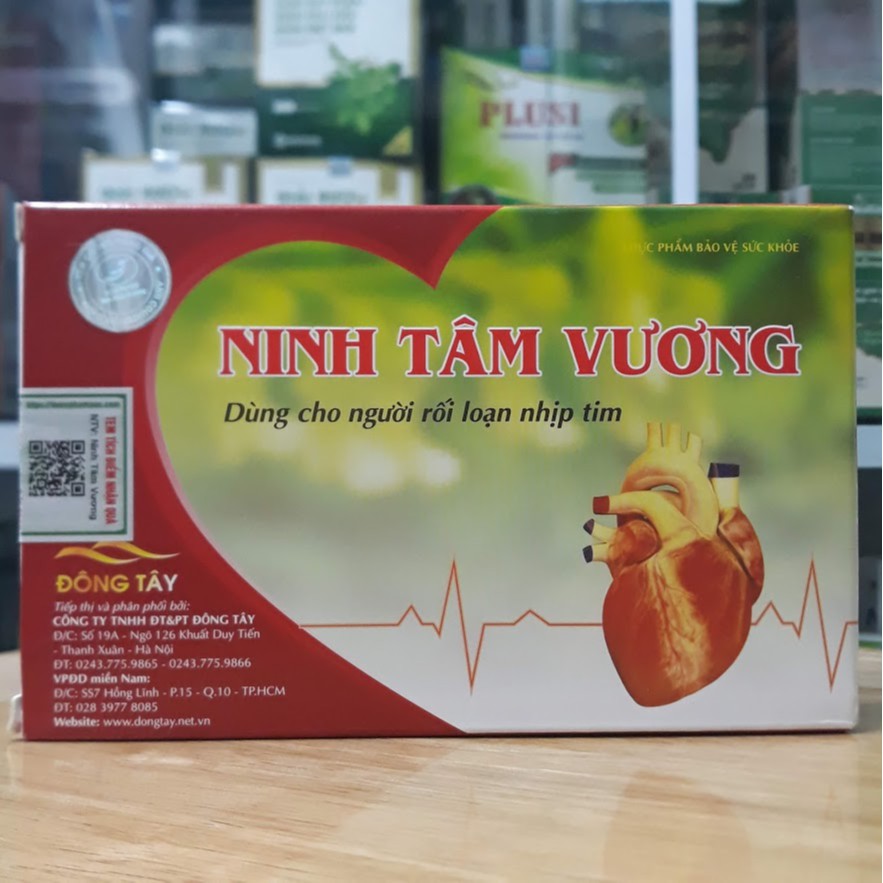 ( Chính hãng ) NINH TÂM VƯƠNG - Dùng cho người rối loạn nhịp tim - Mua 6 tặng 1 bằng tích điểm