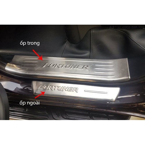 <DEAL HỦY DIỆT> Bộ Ốp bậc, Nẹp bước chân Toyota Fortuner 2017-2019 - Bộ Ốp bậc Fortuner 2017-2019 @