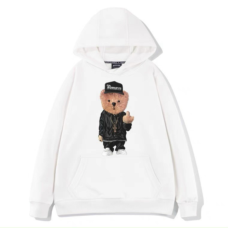 [ HÓT_GẤU ] ÁO HOODIE PHOM NAM NỮ IN PÉT HÌNH GẤU ĐỘI NÓN CỰC ĐẸP