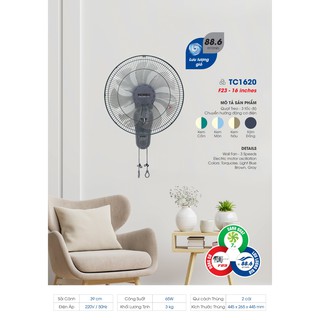 Quạt treo 2 dây Senko TC1620 ( giao màu ngẫu nhiên )
