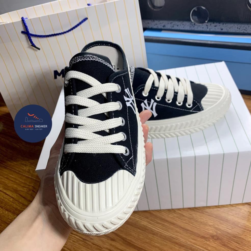 [HOT TREND HÈ 2021] Sục NY, giày đạp gót NY đen/trắng/đen chữ NY hoa/trắng chữ NY hoa 36-43 | BigBuy360 - bigbuy360.vn