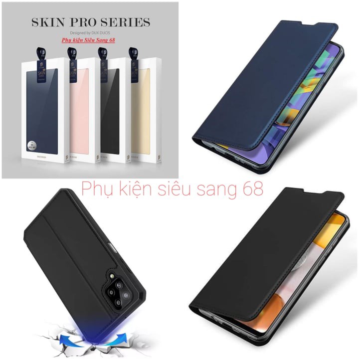 Bao da Samsung A12| Bao Da Gấp 2 mặt hiệu Dux Ducis hàng Cao Cấp chuẩn Full Box
